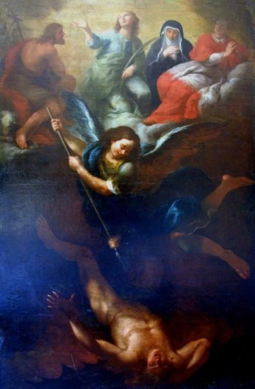 San Michele arcangelo combatte contro Satana